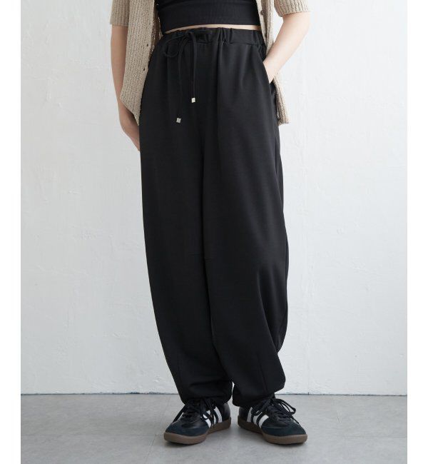 VENCE share style「ポンチカーブパンツ」|デニム|ブラック