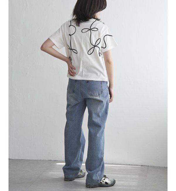 VENCE share style「コード刺繍Tシャツ」|Tシャツ・カットソー|