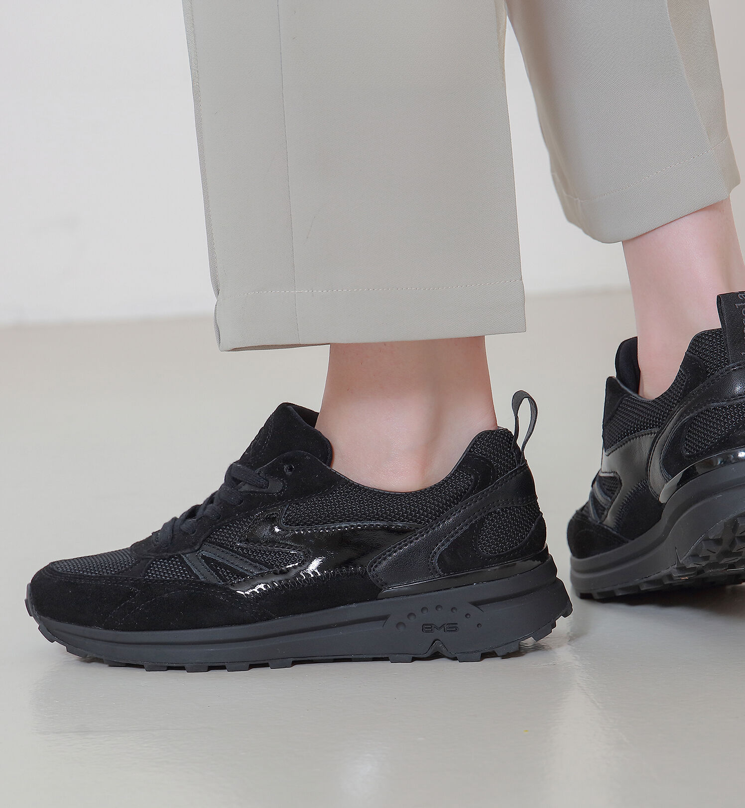 IMPORT SELECT「【bussola】撥水コンビスニーカー」|スニーカー|BL/C