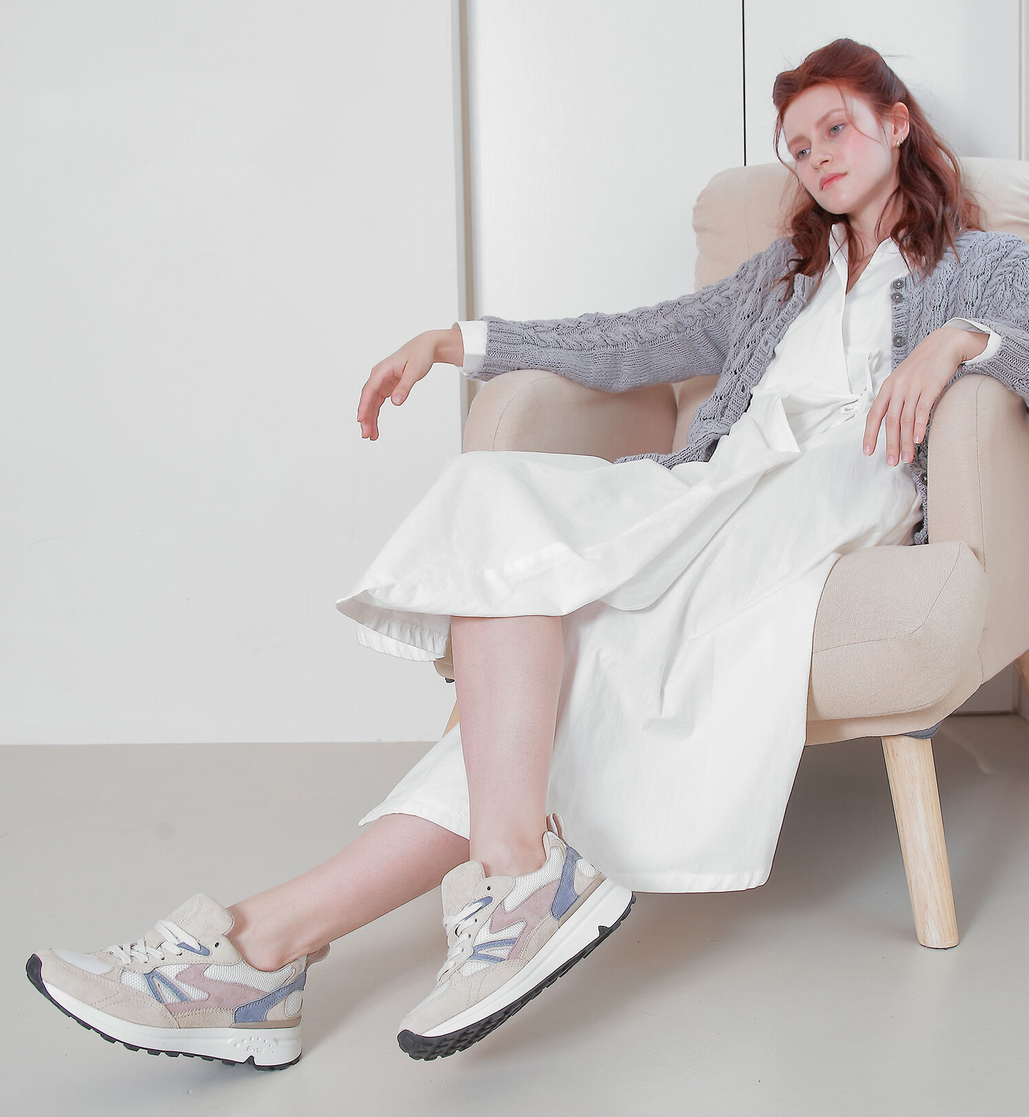 IMPORT SELECT「【bussola】撥水コンビスニーカー」|スニーカー|