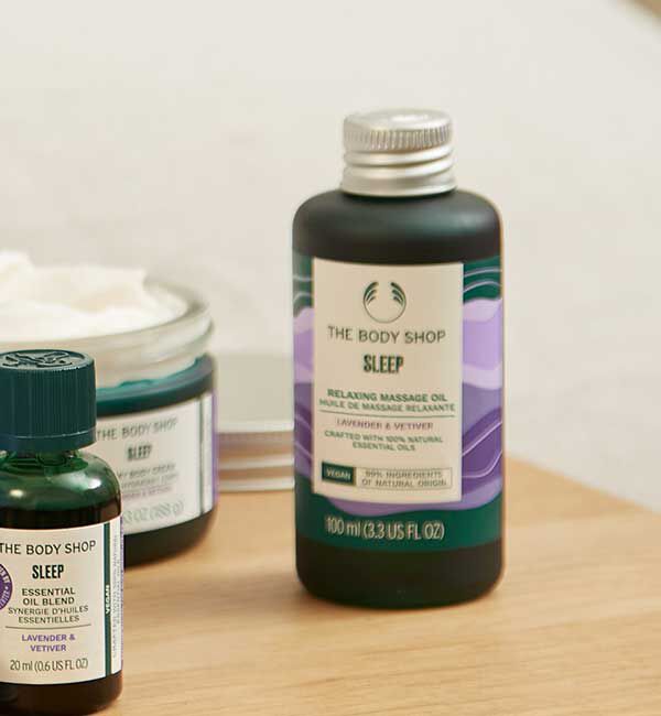 THE BODY SHOP「ウェルネス マッサージオイル ラベンダー&ベチバー 100mL」|マッサージ・ボディスクラブ|