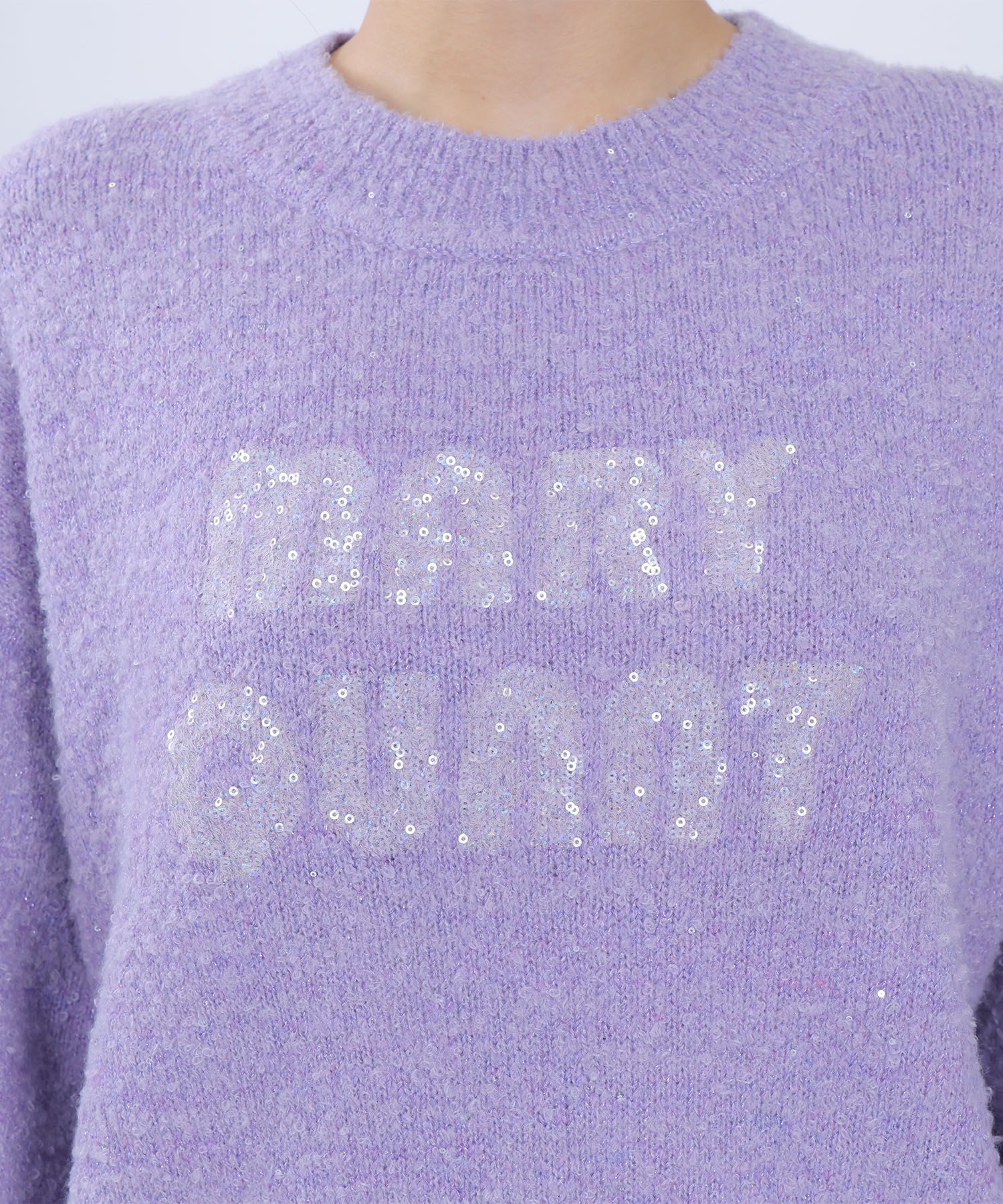 MARY QUANT「スパンコールニット プルオーバー」|プルオーバー|