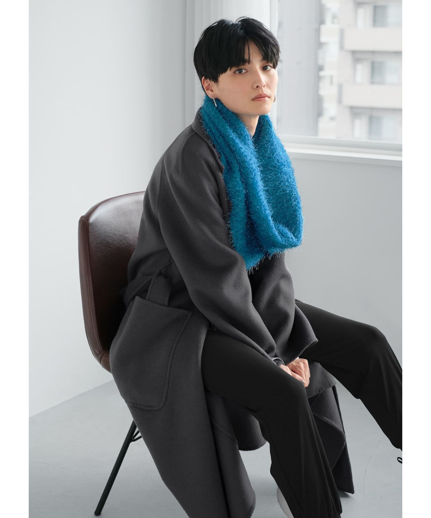 STYLE DELI「ファンシーシャギーニットスヌード」|スヌード|