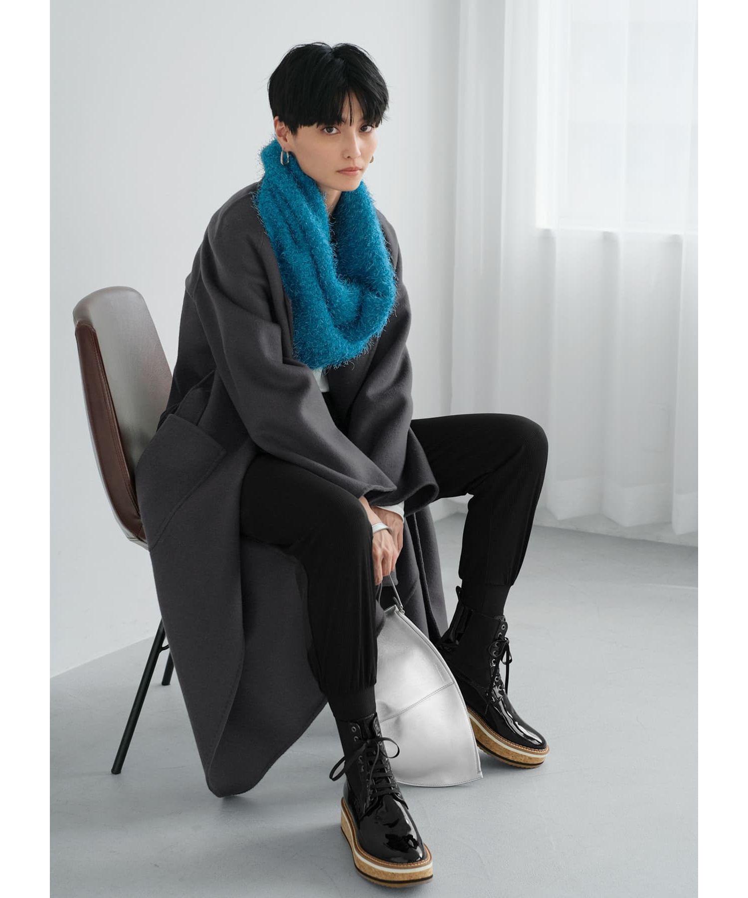 STYLE DELI「ファンシーシャギーニットスヌード」|スヌード|