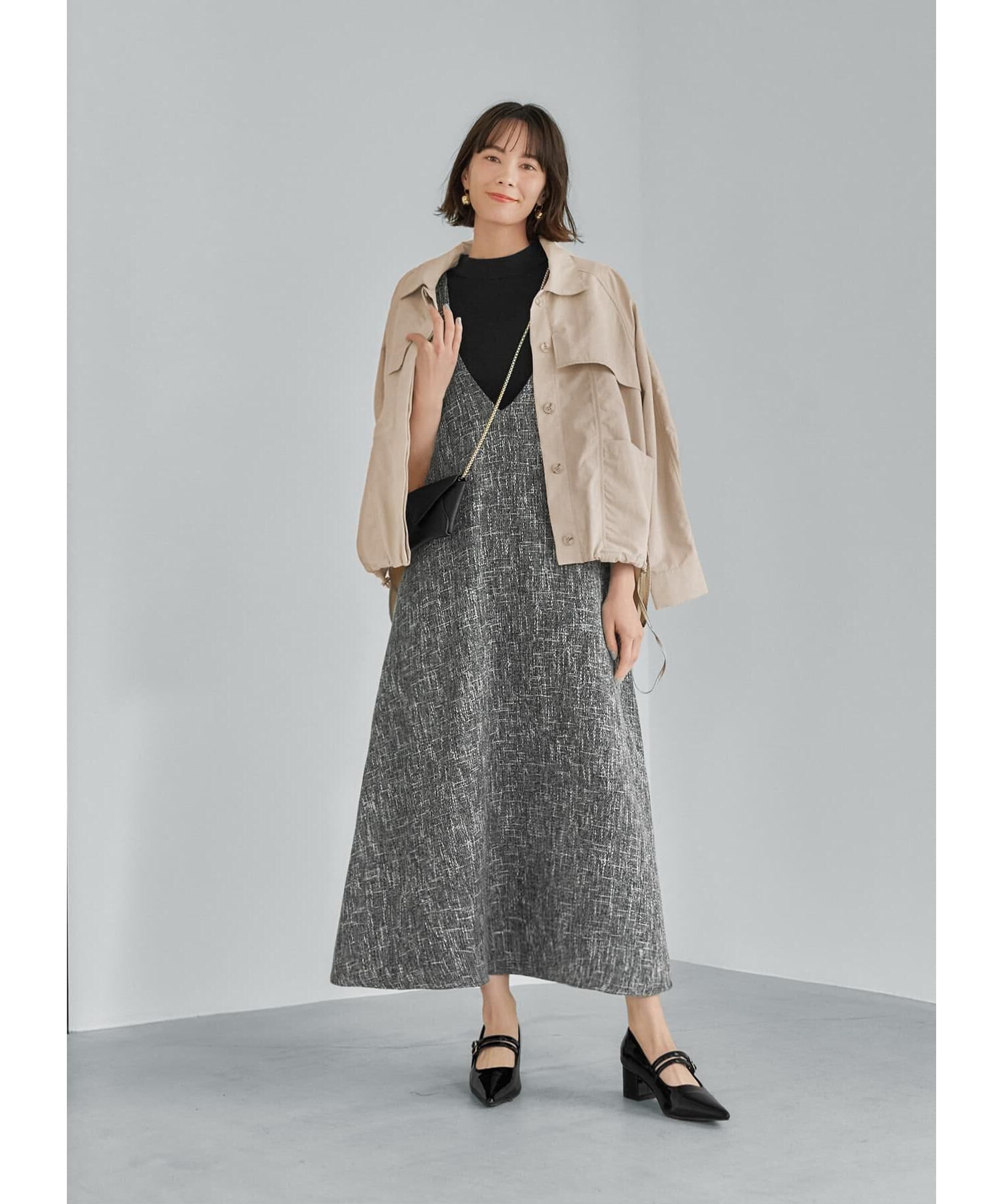 STYLE DELI「【LUXE】サマーツイードジャンパースカート」|ジャンパースカート|