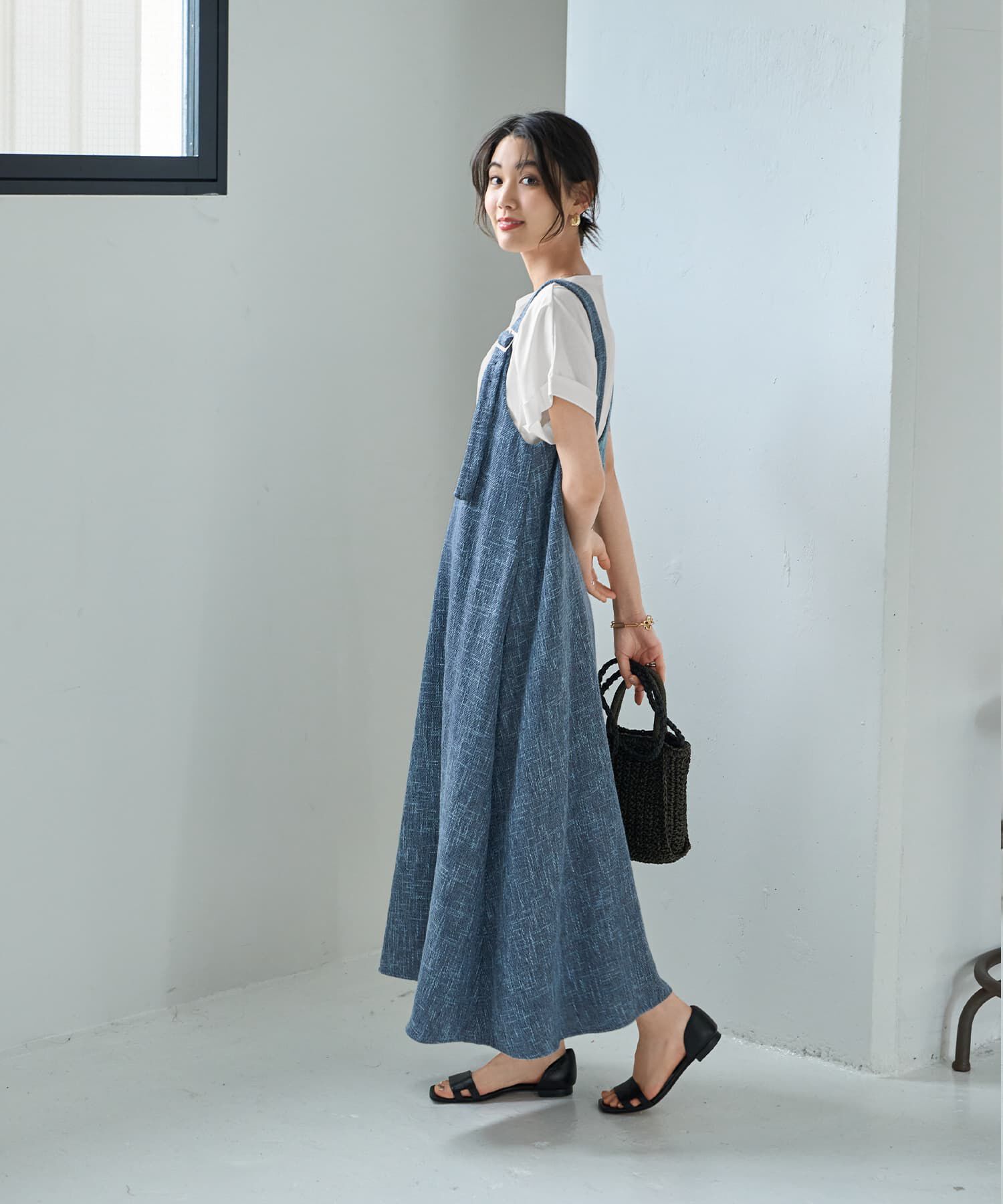 STYLE DELI「【LUXE】サマーツイードジャンパースカート」|ジャンパースカート|