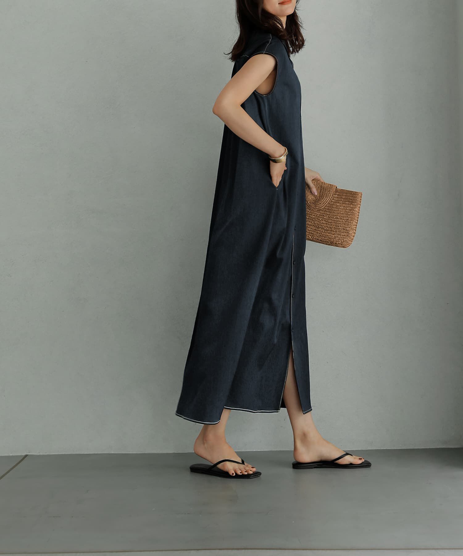 STYLE DELI「オープンカラーシャツワンピース」|ワンピース|