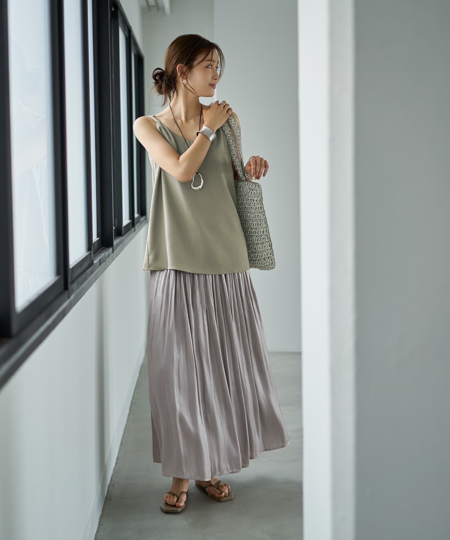 STYLE DELI「肩紐ちょこっとキャミ型ブラウス」|キャミソール|