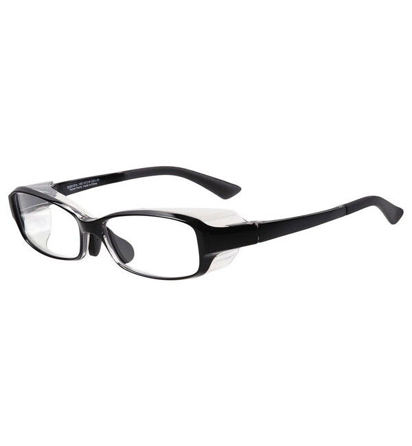  「スクエア型花粉対策めがね AIR VISOR Lサイズ」|メガネ|ブラック