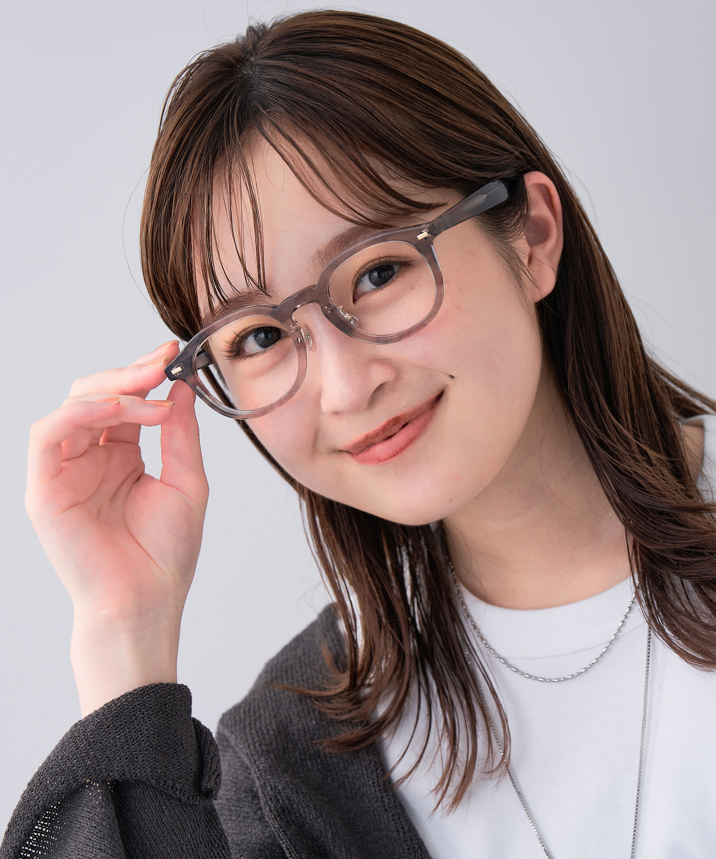  「ウェリントン型 メガネ 太縁 黒縁フレーム Zoff CLASSIC レンズ交換券付き」|メガネ|ブラウン