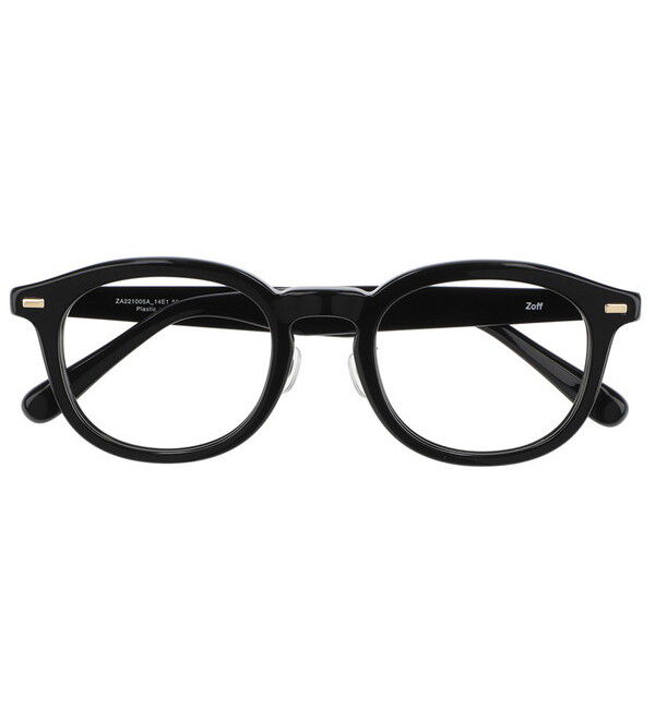  「ウェリントン型 メガネ 太縁 黒縁フレーム Zoff CLASSIC レンズ交換券付き」|メガネ|