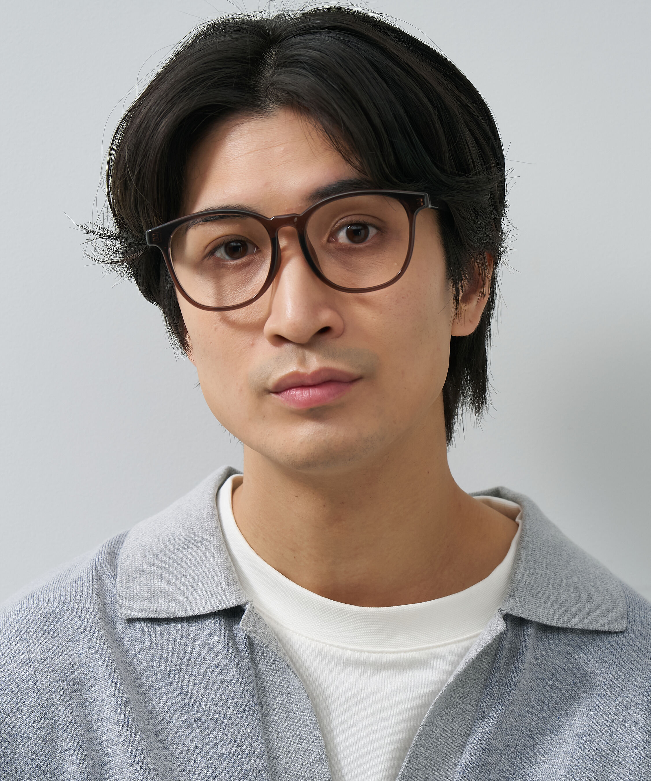  「Zoff | ウェリントン型 メガネ クリアフレーム 黒縁 伊達メガネ レンズ交換券付き」|メガネ|