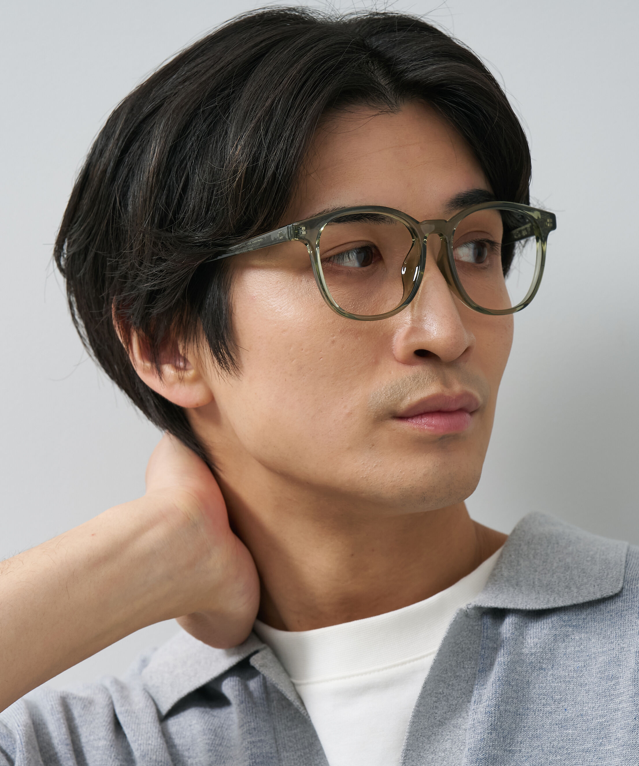  「Zoff | ウェリントン型 メガネ クリアフレーム 黒縁 伊達メガネ レンズ交換券付き」|メガネ|