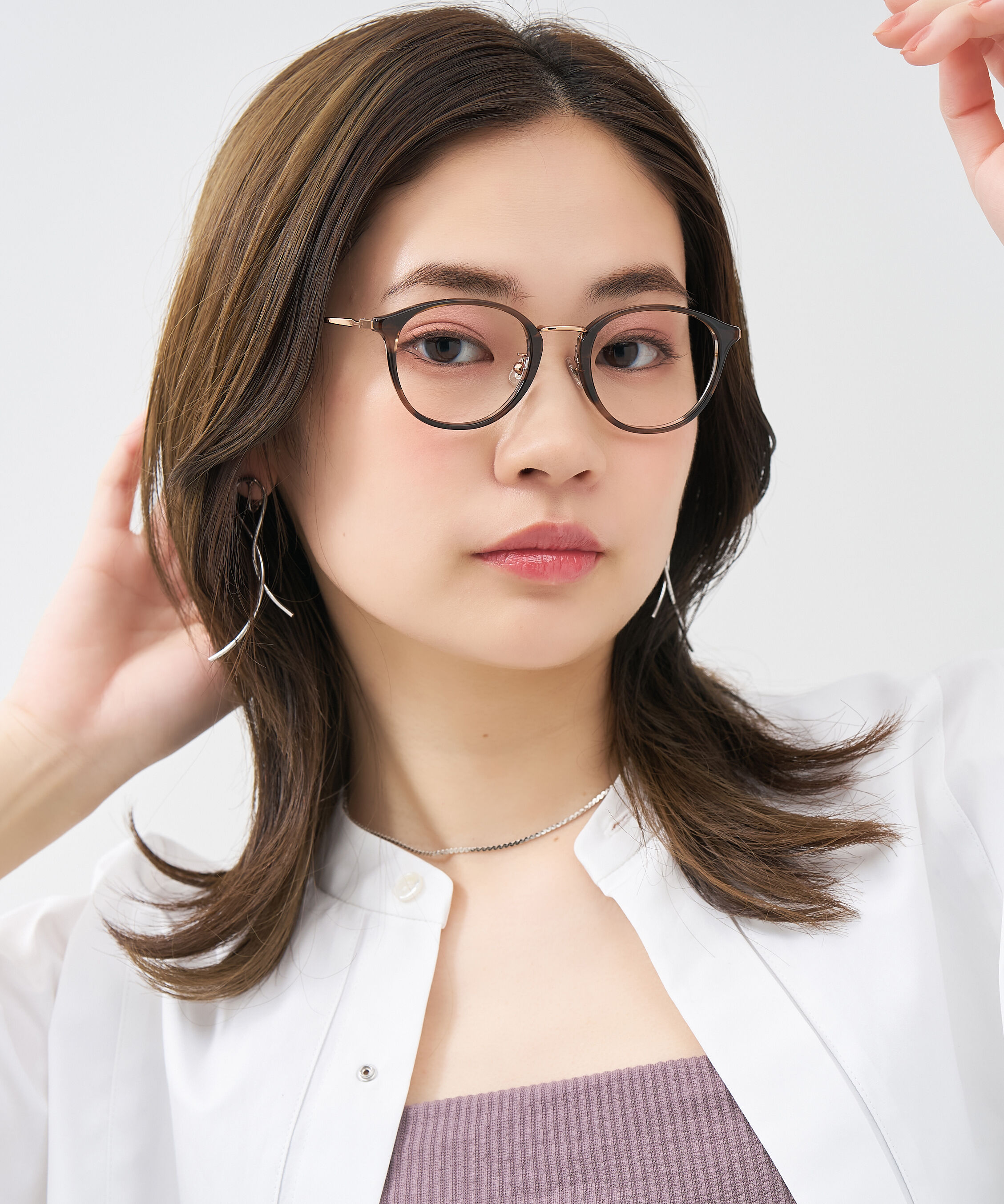  「ボストン型 大人可愛いメガネ トレンド感&times;きちんと感のあるデザイン｜黒縁 クリア レンズ交換券付き」|メガネ|