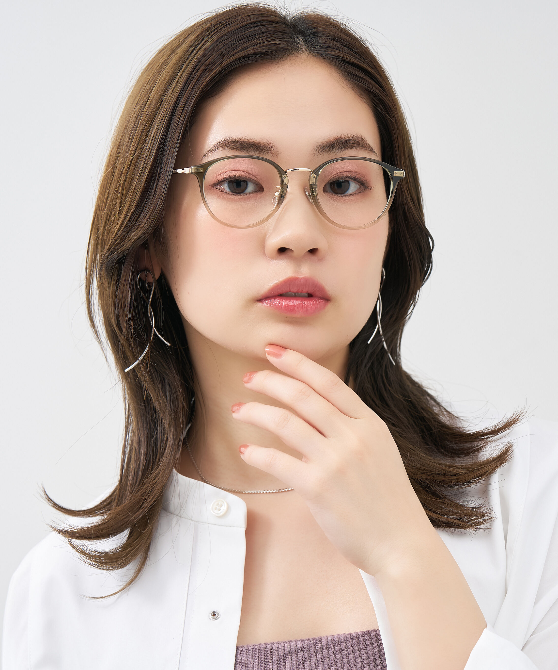  「ボストン型 大人可愛いメガネ トレンド感&times;きちんと感のあるデザイン｜黒縁 クリア レンズ交換券付き」|メガネ|