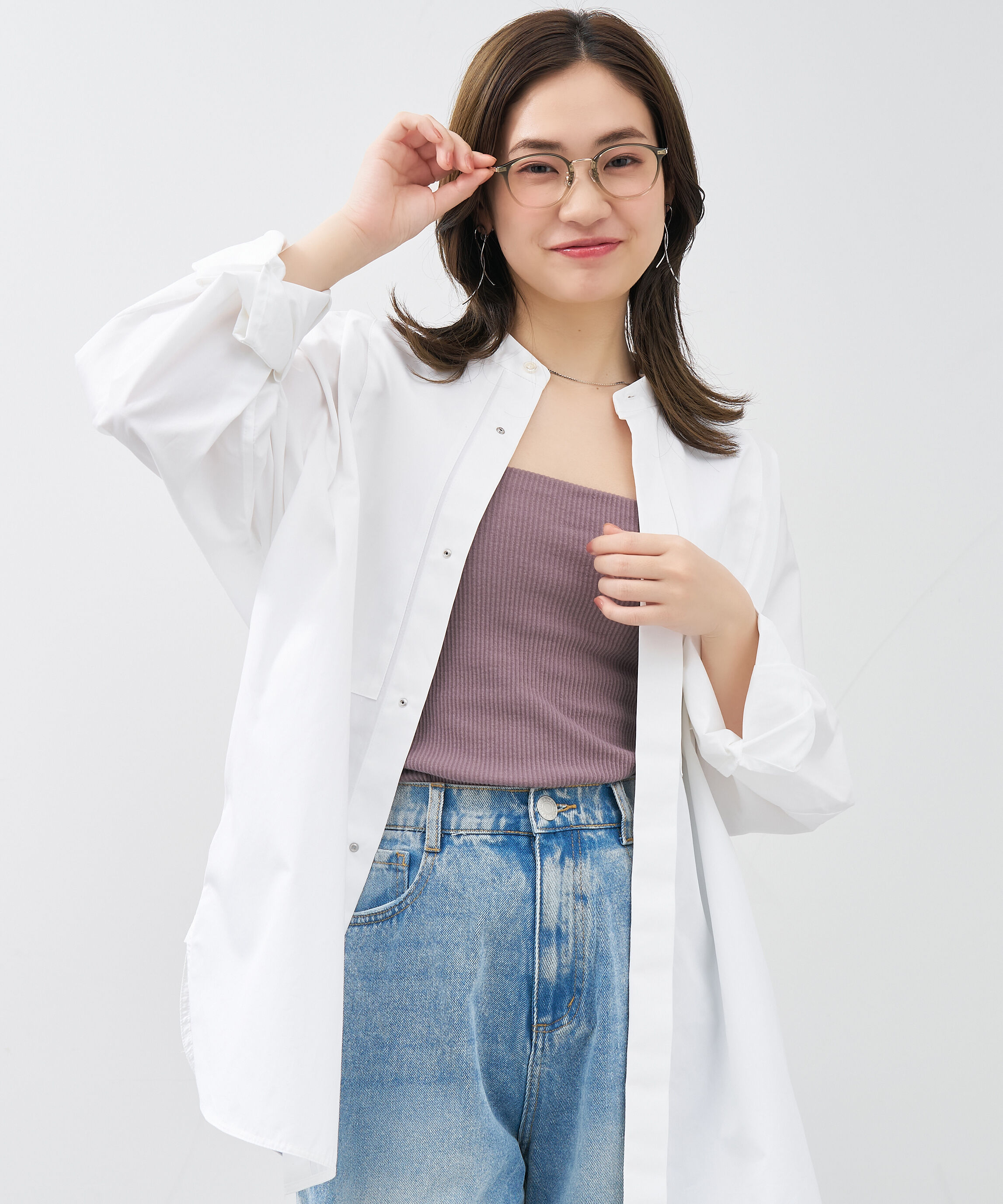  「ボストン型 大人可愛いメガネ トレンド感&times;きちんと感のあるデザイン｜黒縁 クリア レンズ交換券付き」|メガネ|