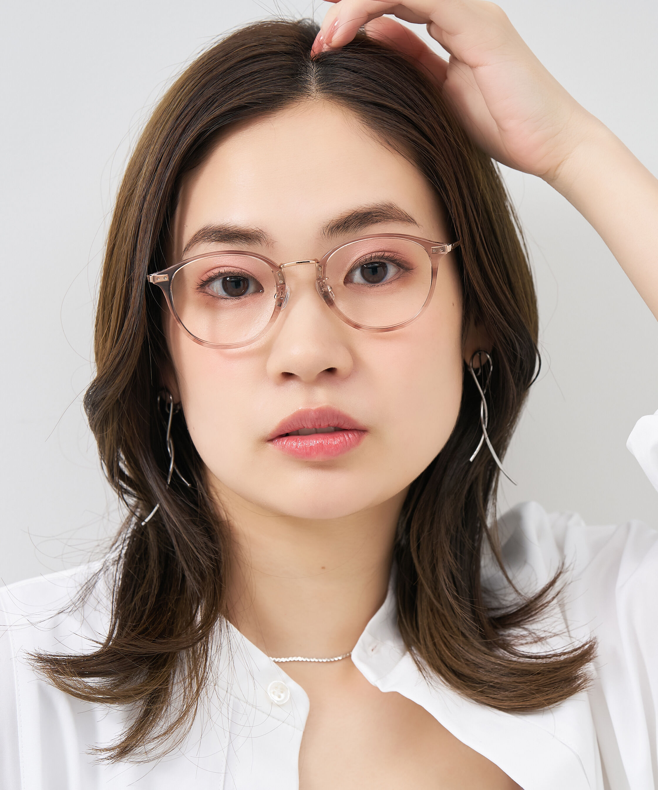  「ボストン型 大人可愛いメガネ トレンド感&times;きちんと感のあるデザイン｜黒縁 クリア レンズ交換券付き」|メガネ|