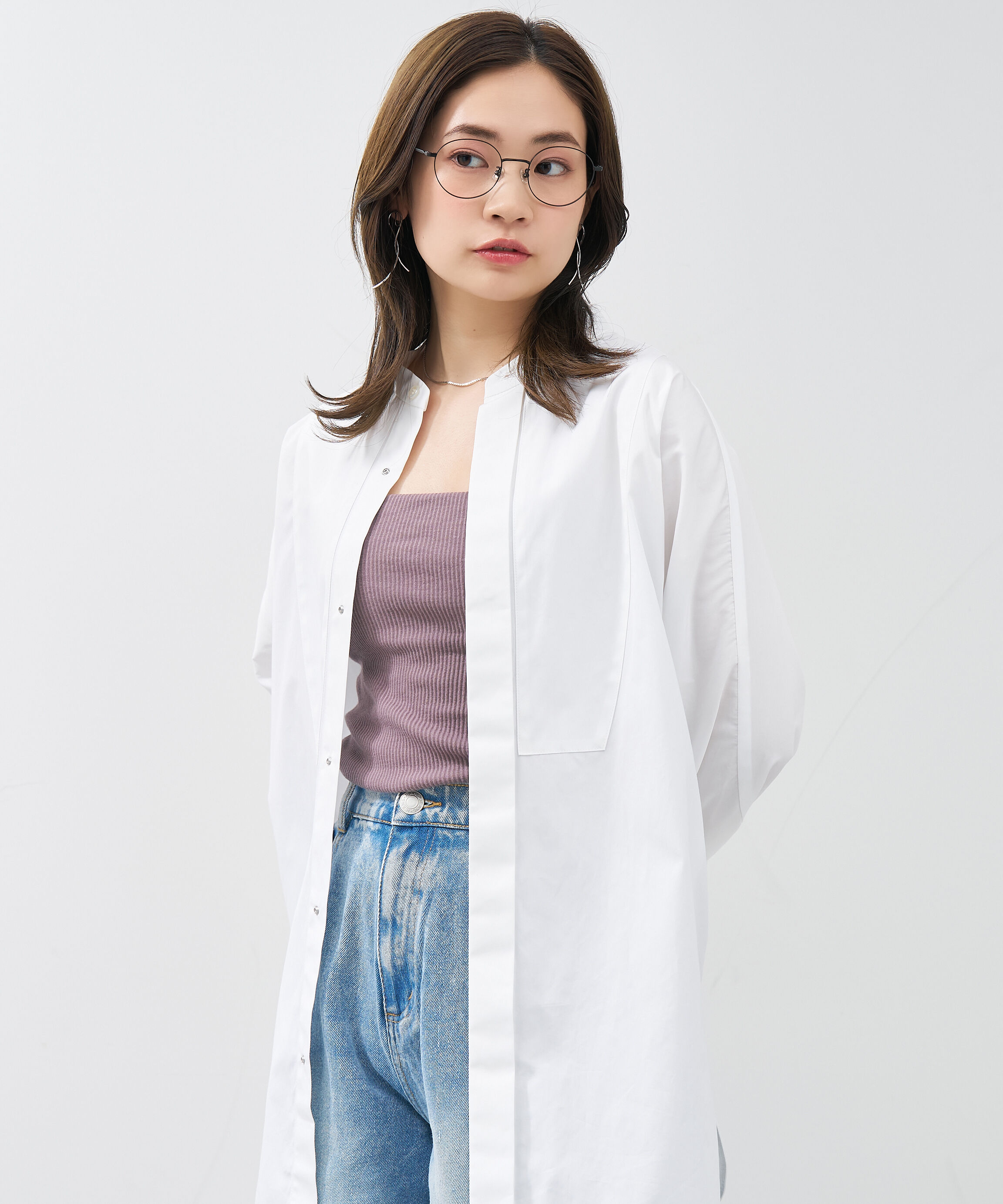  「ボストン型 華奢なラインで大人可愛い メガネ｜大きめサイズ 小顔効果 メタルフレーム レンズ交換券付き」|メガネ|