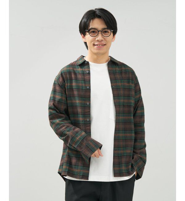  「ボストン型 メガネ│ズレ落ちにくい レザー調のラバーテンプルがオシャレなフレーム｜ レンズ交換券付」|メガネ|