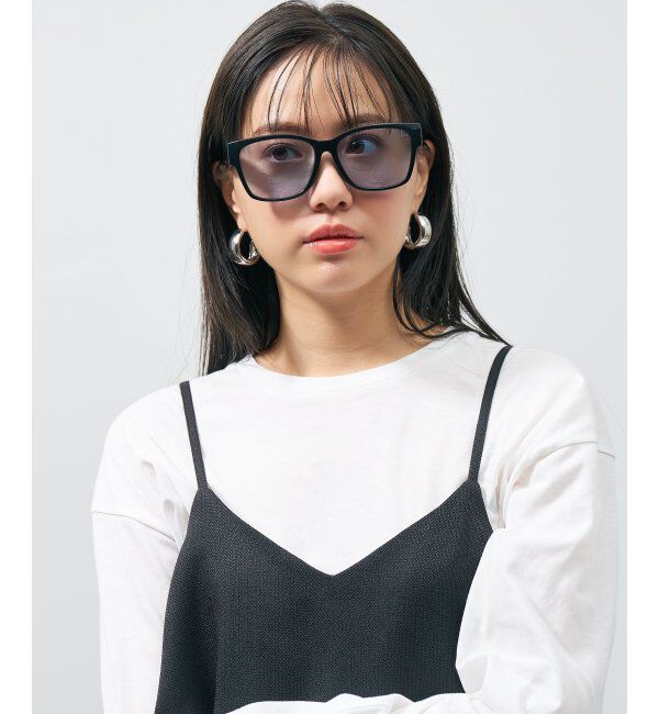  「SUNCUTGlasses/UV100%CUT サングラス カラーレンズ 太縁 紫外線対策 UVカット ユニセックス スポーツ」|サングラス|