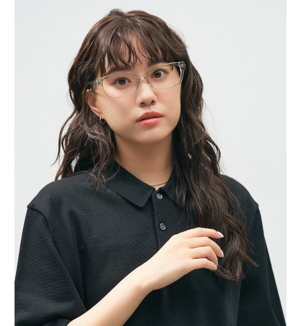  「Zoff｜takashi kumagai ウェリントン型 メガネ 横長フレーム｜伊達メガネ 度付きメガネ  レンズ交換券付」|メガネ|