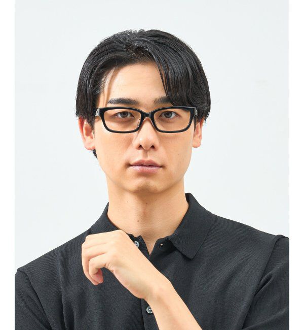  「Zoff｜takashi kumagai ウェリントン型 メガネ 横長フレーム｜伊達メガネ 度付きメガネ  レンズ交換券付」|メガネ|