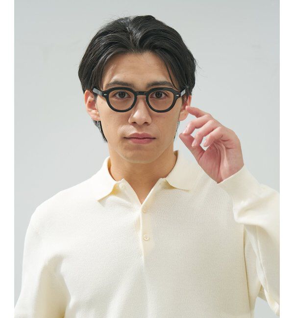  「 ボストン型 メガネ | 黒縁フレーム 伊達めがね 度付きユニセックス 読書  CLASSIC  レンズ交換券付」|メガネ|