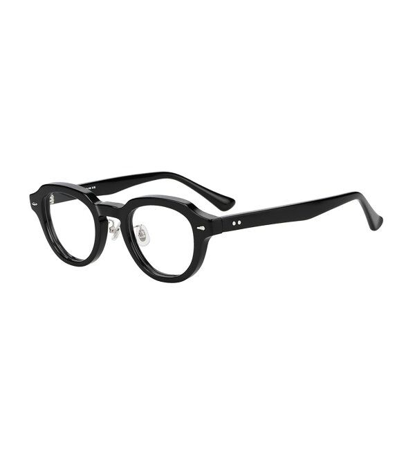  「 ボストン型 メガネ | 黒縁フレーム 伊達めがね 度付きユニセックス 読書  CLASSIC  レンズ交換券付」|メガネ|