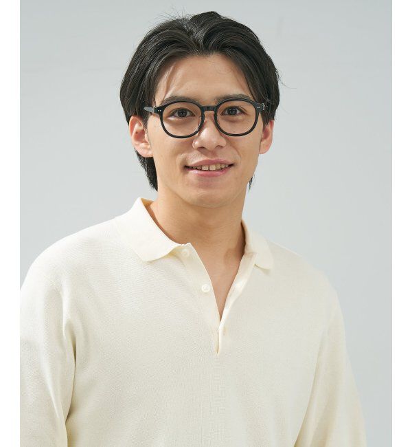  「 ボストン型 メガネ | 黒縁フレーム 伊達めがね 度付きユニセックス 読書  CLASSIC  レンズ交換券付」|メガネ|