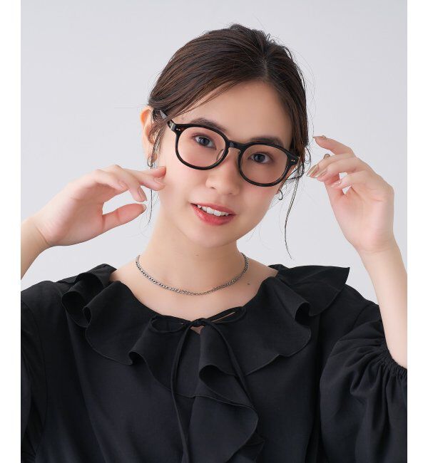  「 ボストン型 メガネ | 黒縁フレーム 伊達めがね 度付きユニセックス 読書  CLASSIC  レンズ交換券付」|メガネ|