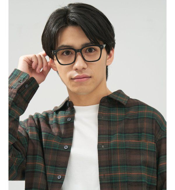  「 ウェリントン型 メガネ | 四角 黒縁フレーム 伊達めがね 度付きユニセックス  CLASSIC  レンズ交換券付」|メガネ|