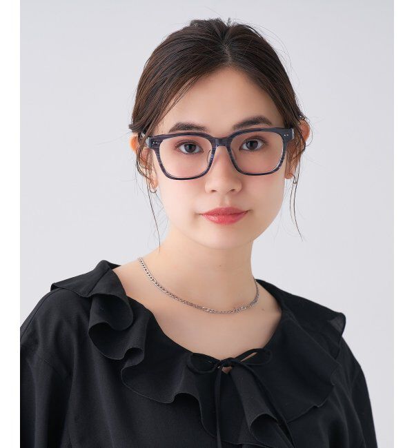  「 ウェリントン型 メガネ | 四角 黒縁フレーム 伊達めがね 度付きユニセックス  CLASSIC  レンズ交換券付」|メガネ|