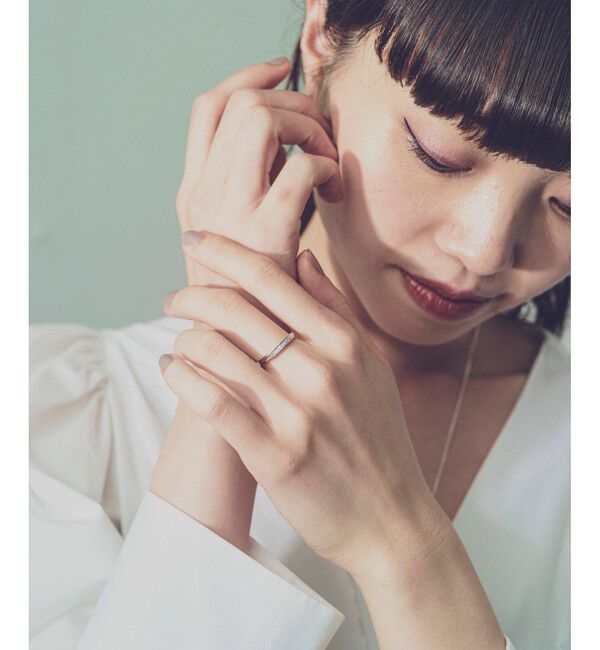 ete「[シェア] ビジュー ストリーム リング」|リング|