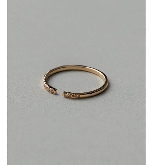 ete「K18YG レイヤード ブラウンダイヤモンド リング」|リング|