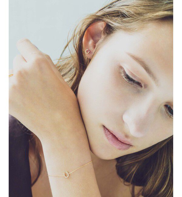 ete「K18YG ホースシュー ダイヤモンド ブレスレット」|ブレスレット・バングル|