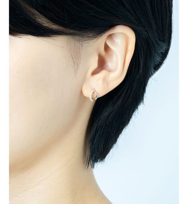 Jouete「イヤリング ジルコニア コンビカラー」|イヤリング|