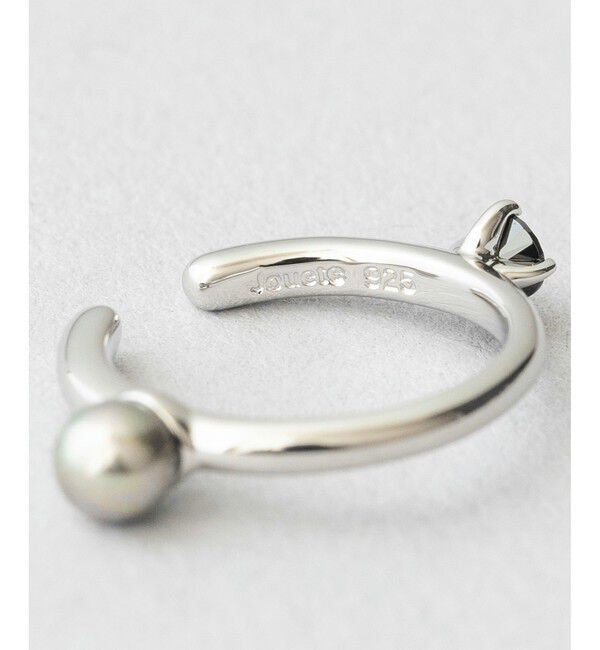 Jouete「【WEB限定カラー】ジルコニア&times;パール チュージング イヤーカフス」|イヤーカフ|