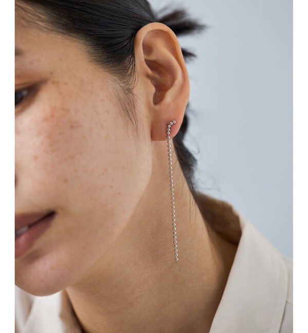 Jouete「ピアス ボールチェーン」|ピアス|