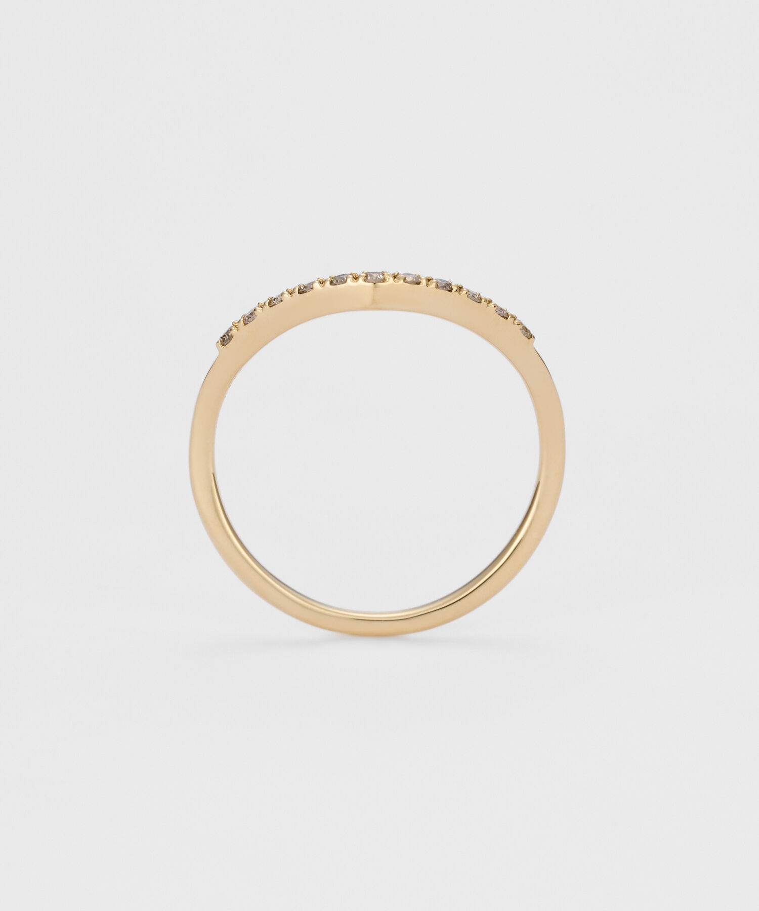 agete「K18ダイヤモンドピンキーリング」|リング|