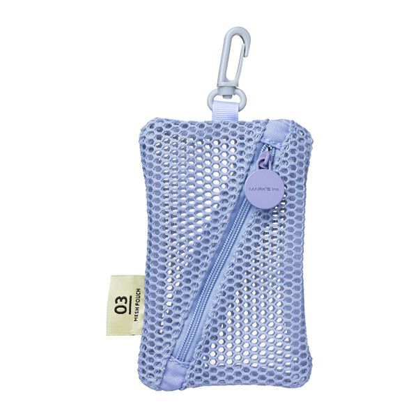  「ミニケース／メッシュコレクション」|ポーチ|ブルー