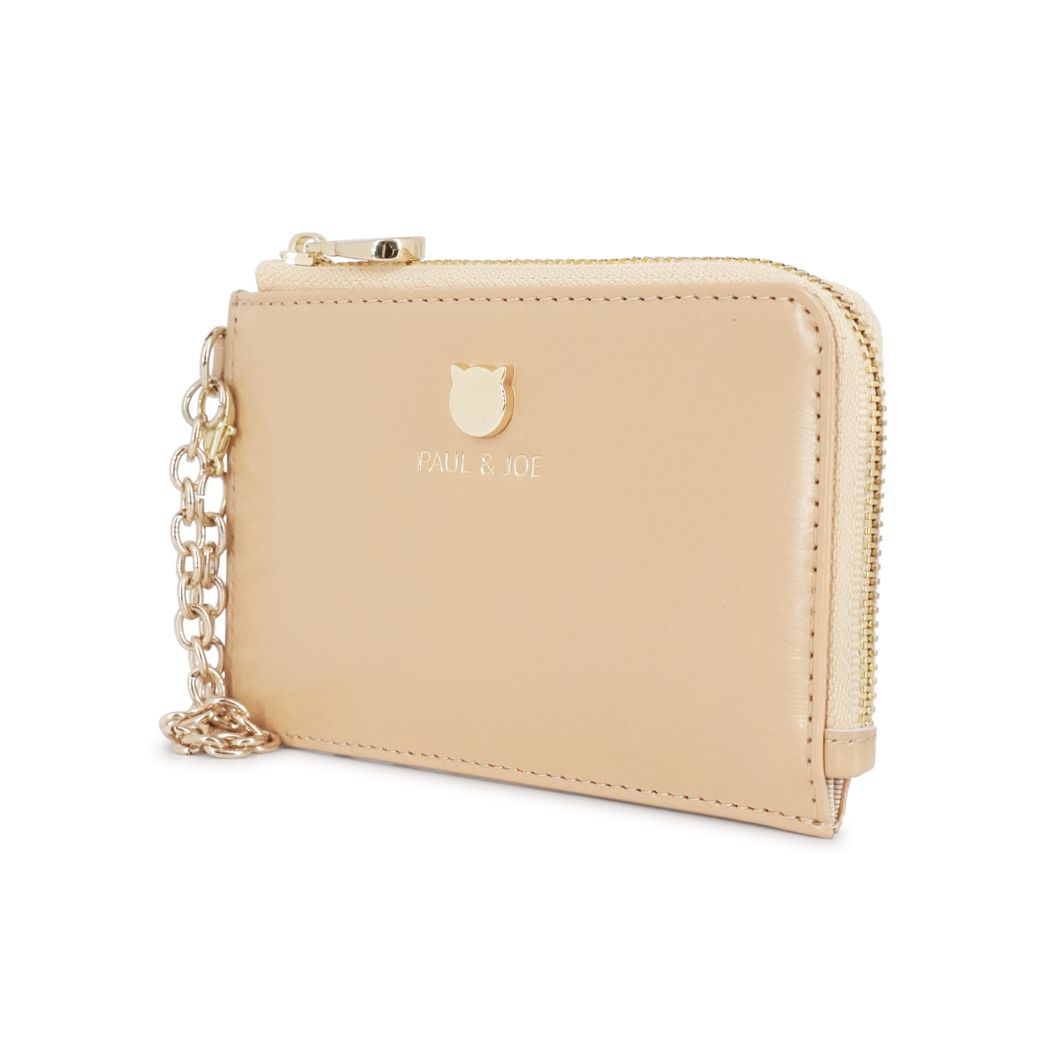 PAUL&JOE「パスコインケース／ＳＭＡＬＬ　ＣＡＴ　ＦＡＣＥ　ＭＥＴＡＬ」|定期入れ|