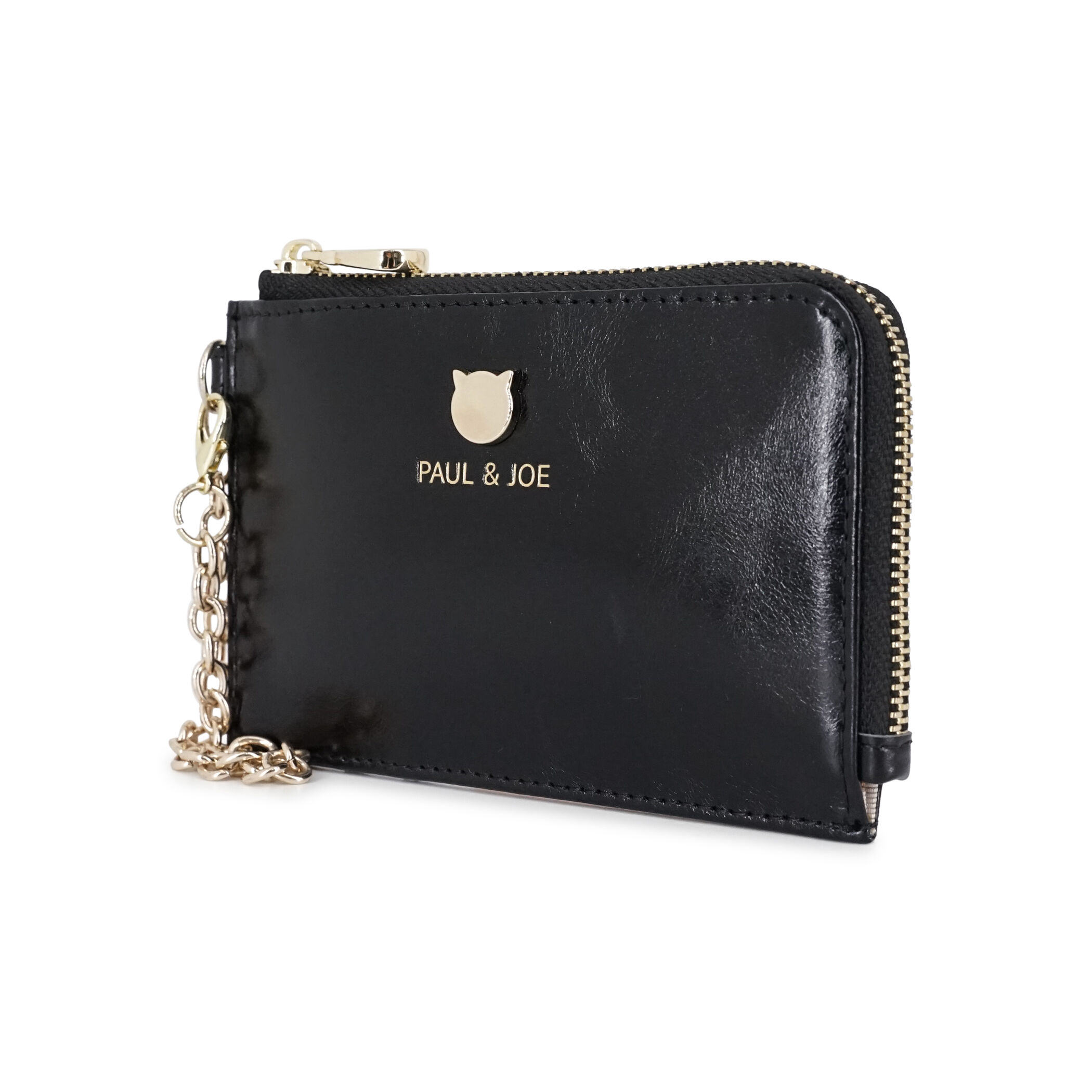 PAUL&JOE「パスコインケース／ＳＭＡＬＬ　ＣＡＴ　ＦＡＣＥ　ＭＥＴＡＬ」|定期入れ|