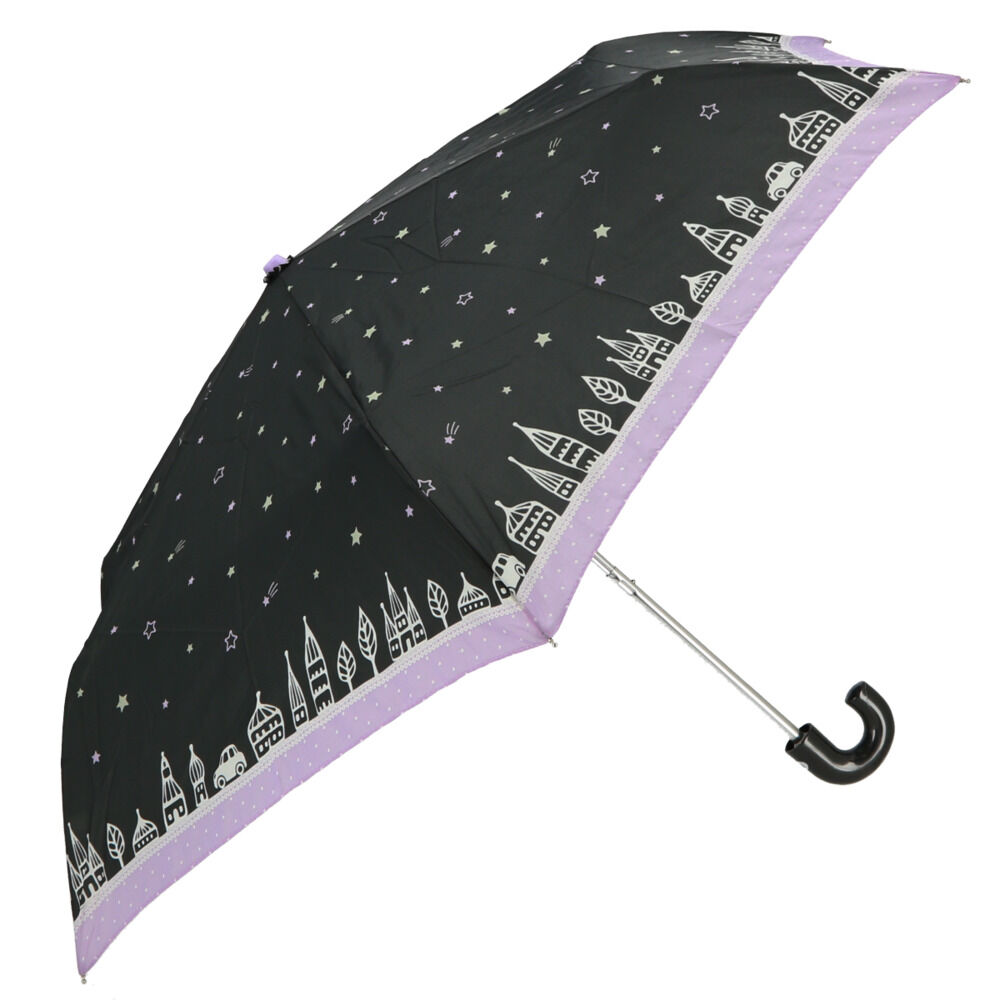 BACKYARD FAMILY「折りたたみ傘 子供用 通販 折り畳み傘 子ども かわいい 50cm 軽量 おしゃれ 女の子 小学生」|その他ベビー用品|ブラック1