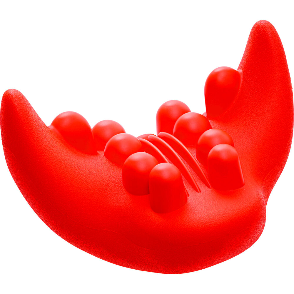 BACKYARD FAMILY「首 ストレッチャー 通販 マッサージ器 肩こり 首ゆら スマホ対策ストレッチャー  かたこり」|マッサージ・ボディスクラブ|レッド1