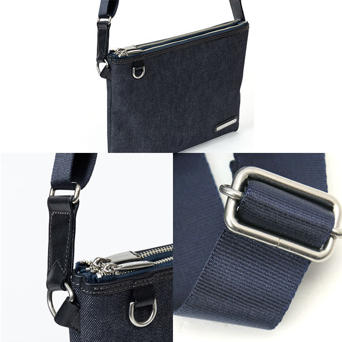 BACKYARD FAMILY「サコッシュ メンズ ブランド 通販 INNFITH インフィス 55736 デニムサコッシュ」|ショルダー・メッセンジャー|