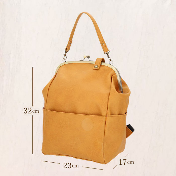 BACKYARD FAMILY「がま口 リュック 通販 レディース おしゃれ 小さめ 通勤 通学 大容量 B5 合皮」|その他|