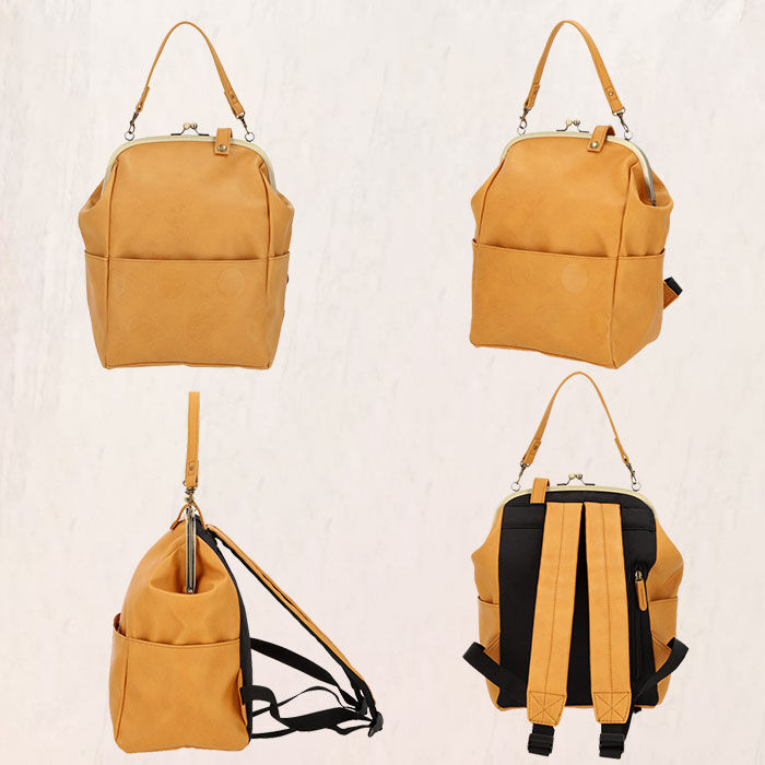 BACKYARD FAMILY「がま口 リュック 通販 レディース おしゃれ 小さめ 通勤 通学 大容量 B5 合皮」|その他|