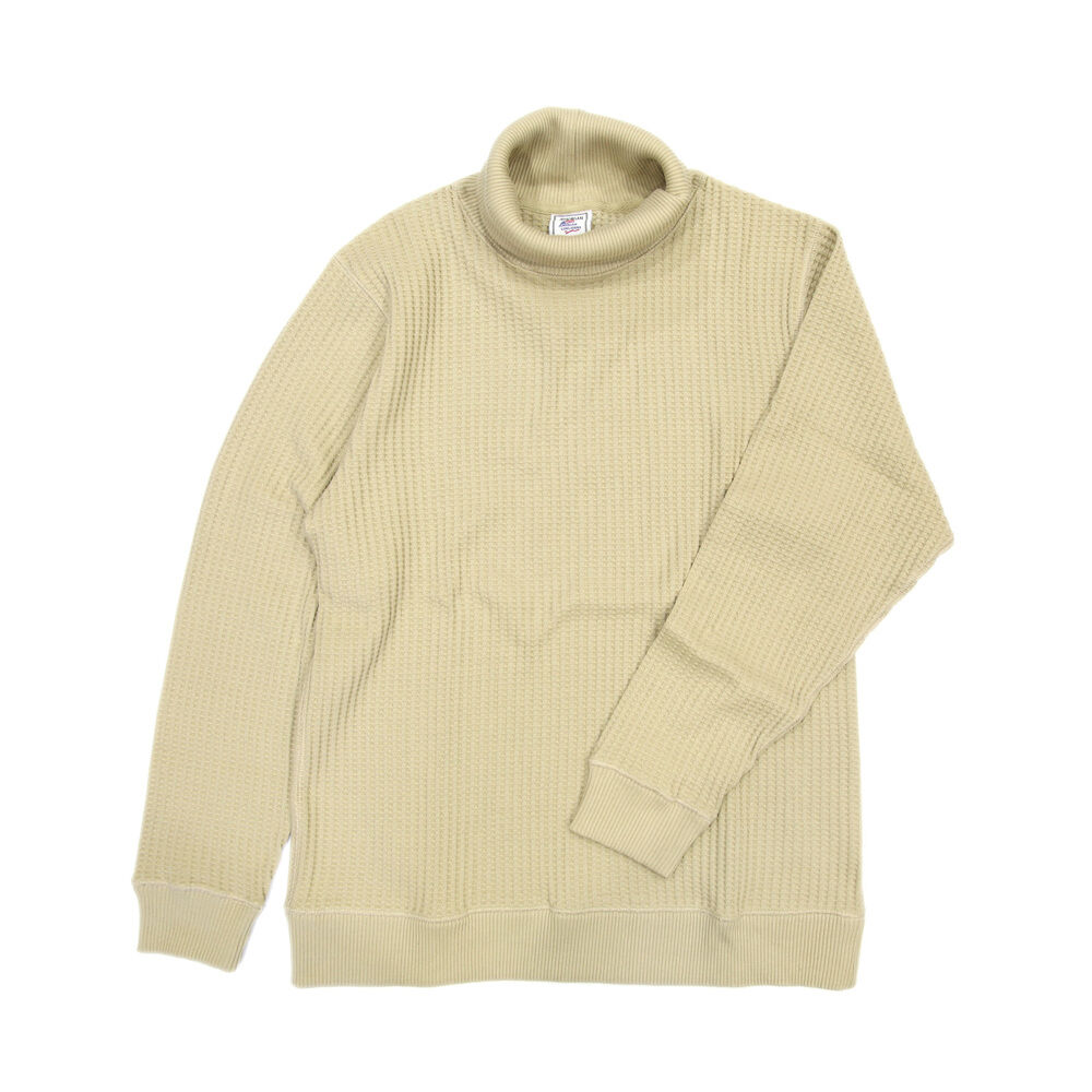BACKYARD FAMILY「JEMORGAN サーマル JB502-52C 通販 ビッグワッフル タートルネック」|Tシャツ・カットソー|ベージュ1