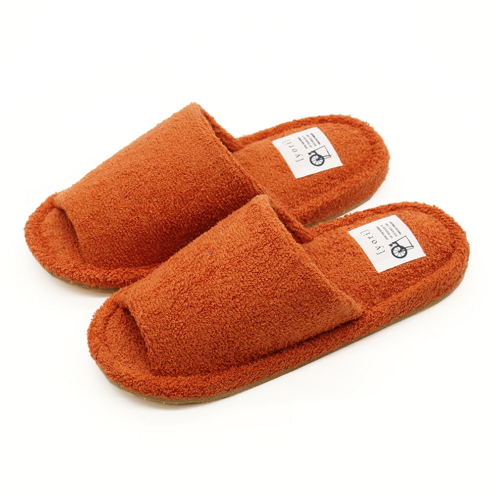BACKYARD FAMILY「洗える タオル地 スリッパ 通販 yoriスリッパ 洗えるスリッパ yoriパイルスタンダード」|ルームシューズ|オレンジ1