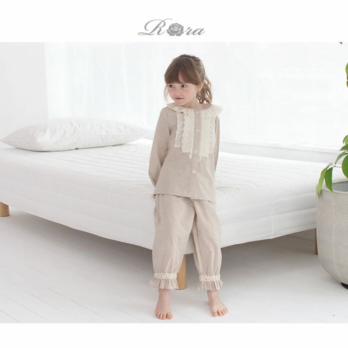 BACKYARD FAMILY「パジャマ 前開き 女の子 キッズ 通販 セットアップ 10006256 上下セット 長袖 上下」|その他|